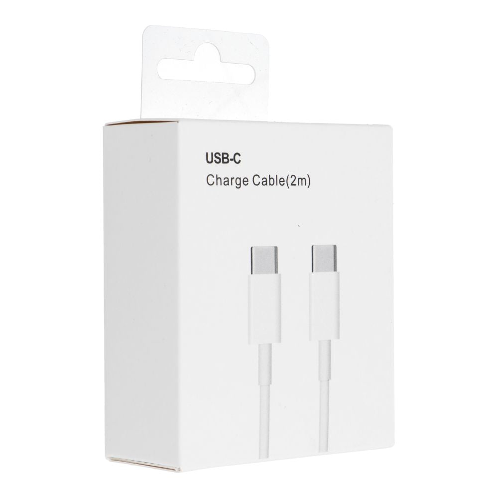 USB-C data- en oplaadkabel - USB-C OEM USB-C HD26 Box, 30W, 2m, Wit 