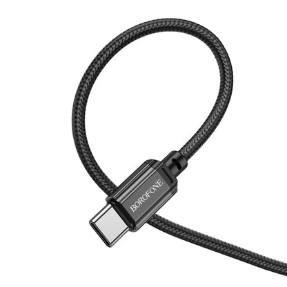 Data- en oplaadkabel USB-A - USB-C Borofone BX87 Sharp, 60W, 1m, Zwart 