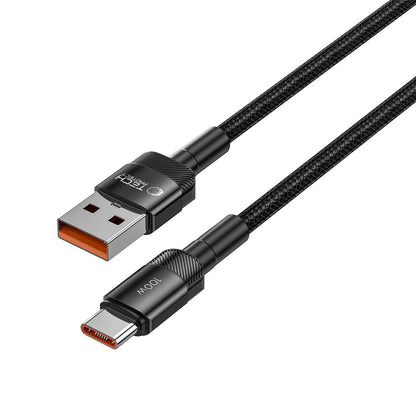 USB-A naar USB-C Tech-Protect Ultraboost EVO, 100W, 0,25 m, zwart 