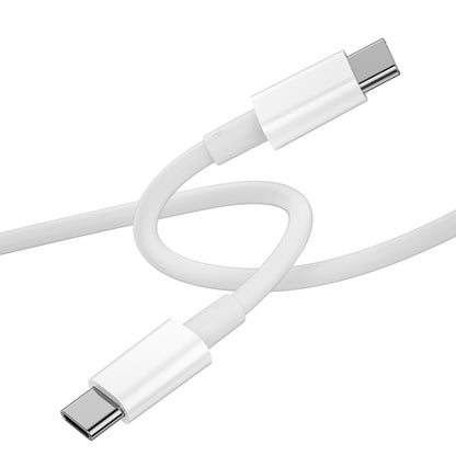 USB-C data- en oplaadkabel - USB-C WiWu C008, 100W, 1,2 m, wit 