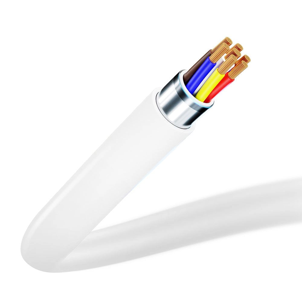 Câble de données et de charge USB-C - Lightning 3MK Hyper, 20W, 1,2m, Blanc