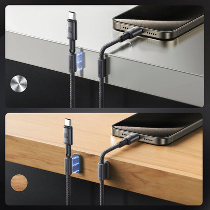 Câble de Données et de Charge USB-C - USB-C Joyroom S-A50, 60W, 1.2m, Gris