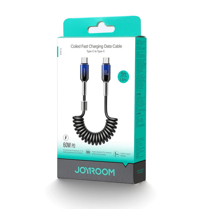 USB-C Daten- und Ladekabel - USB-C Joyroom S-A43 Crystal, 60W, 1,5m, Schwarz