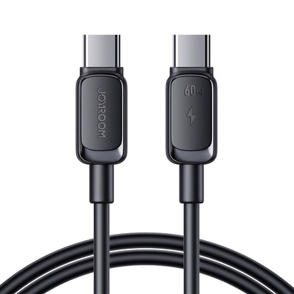 USB-C - USB-C Data- en Oplaadkabel Joyroom A14, 60W, 1.2m, Zwart