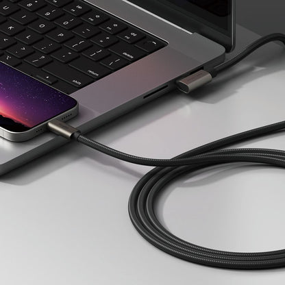 Câble de Données et de Charge USB-C - USB-C Ringke 2X2 Angled, 240W, 2m, Noir