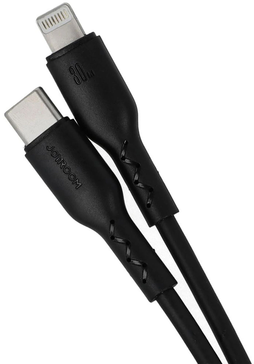 Daten- und Ladekabel USB-C - Lightning Joyroom SA26-CL3, 30W, 1m, Schwarz