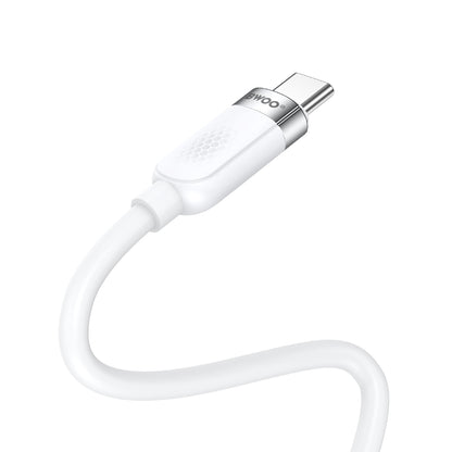 Data- en Oplaadkabel USB-C - USB-C BWOO BO-X315C, 100W, 1m, Wit