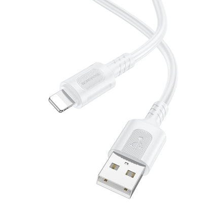 Daten- und Ladekabel USB-A - Lightning Borofone BX111 Feliz, 18W, 1m, Weiß