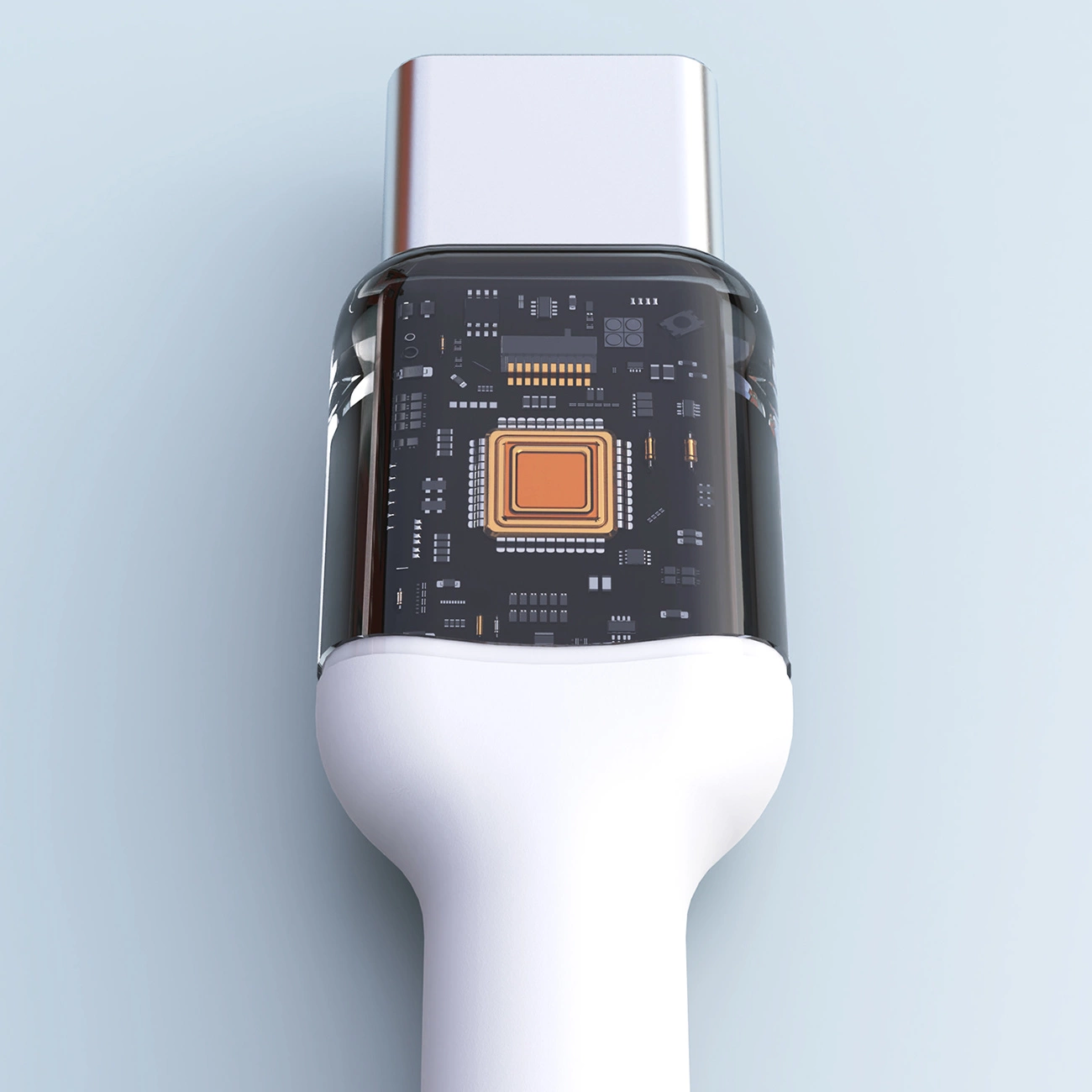 Data- en Oplaadkabel USB-C - USB-C Dudao L9C Max, 240W, 2m, Wit