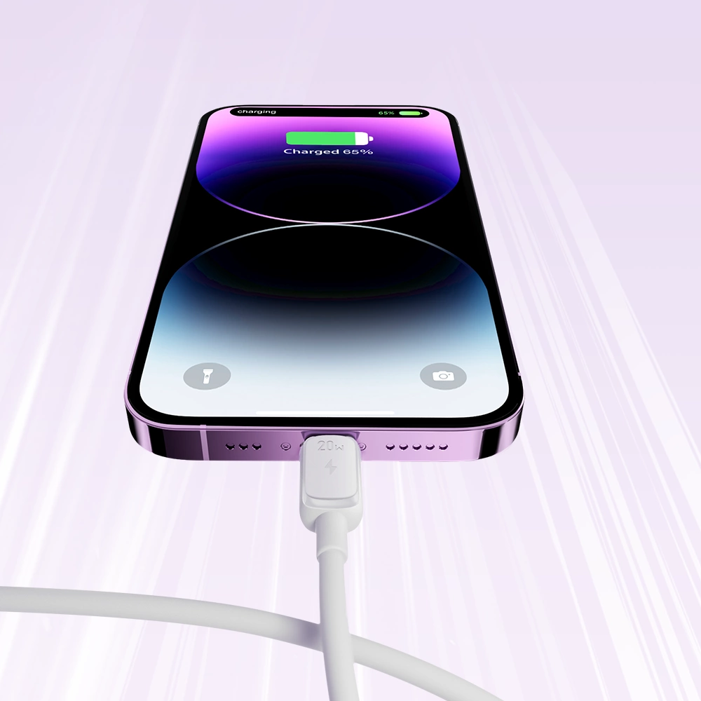 USB-C - Lightning Data en Oplaadkabel Joyroom S-A14, 30W, 1.2m, Wit