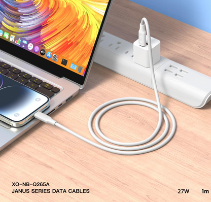 USB-C - Lightning Daten- und Ladekabel XO Design NB-Q265A, 27W, 1m, Weiß