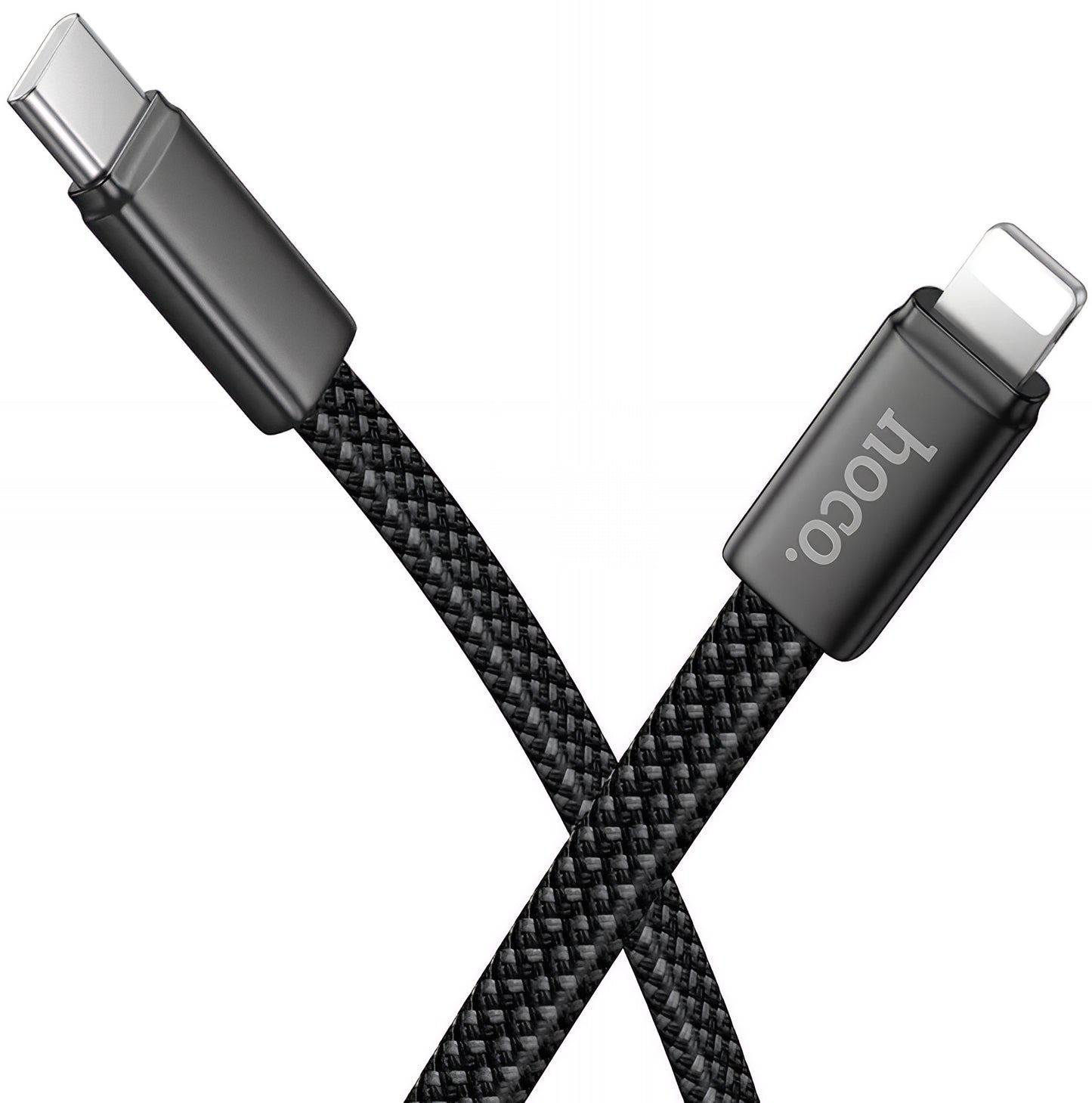 USB-C - Lightning Data- en Oplaadkabel HOCO X125, 30W, 1m, Zwart