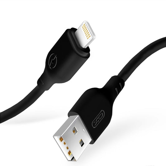 Data- en Oplaadkabel USB-A - Lightning XO Design NB103, 18W, 2m, Zwart