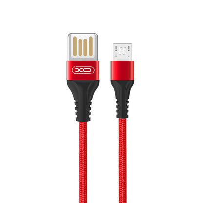 Data- en Oplaadkabel USB-A - microUSB XO Design NB118, 18W, 1m, Rood