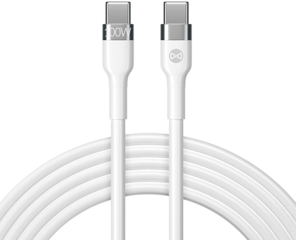 USB-C Daten- und Ladekabel - USB-C Forever Flexible, 100W, 2m, Weiß