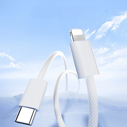 USB-C - Lightning Data- en Oplaadkabel Joyroom S-A45, 30W, 1m, Wit