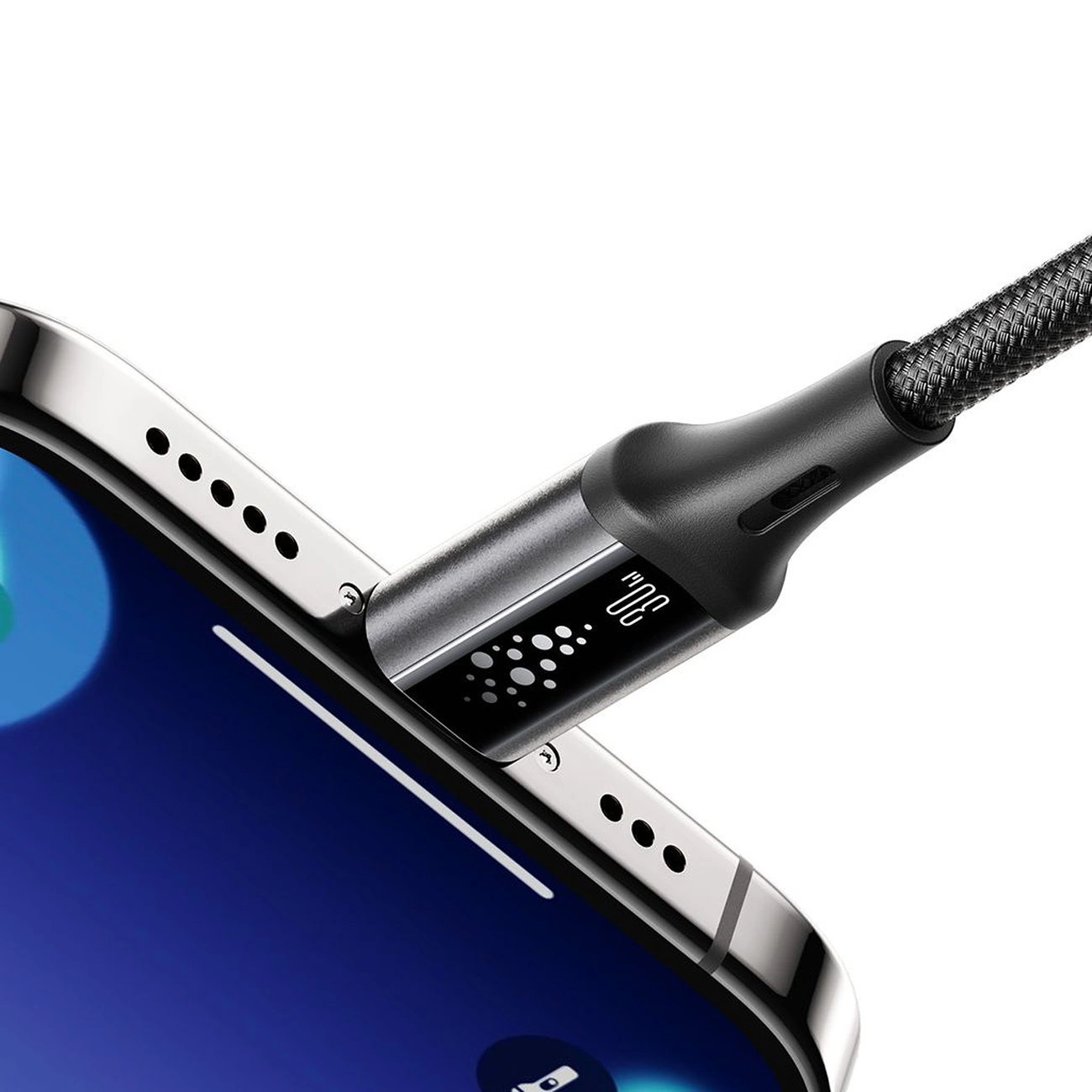 USB-C - Lightning Daten- und Ladekabel Joyroom S-A60 StarTalk, 30W, 1.2m, Schwarz
