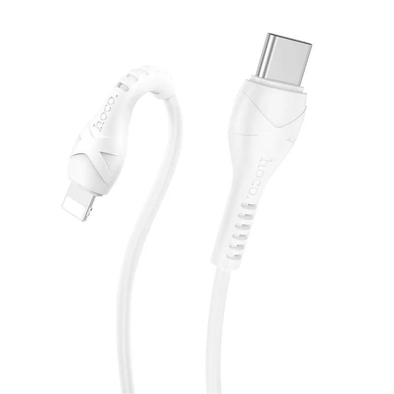 USB-C - Lightning Daten- und Ladekabel HOCO X37, 27W, 1m, Weiß