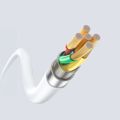 USB-C - Lightning Lade- und Datenkabel Dudao L25SX, 30W, 1m, Weiß