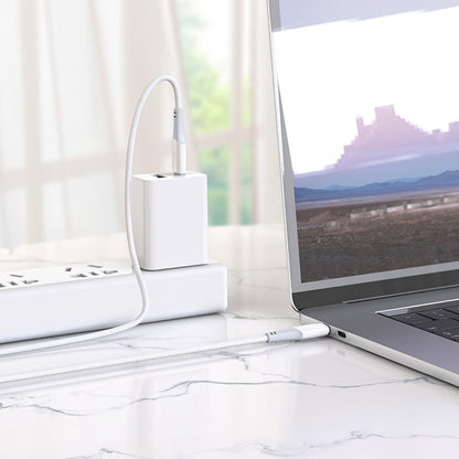 USB-C Data en Oplaadkabel - USB-C HOCO X70, 60W, 1m, Wit