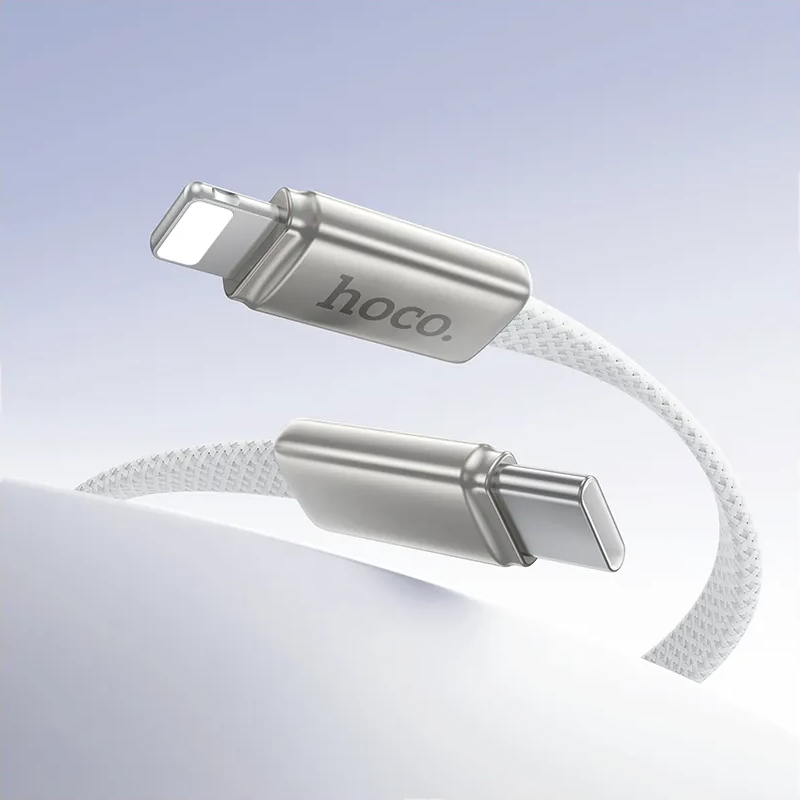 USB-C - Lightning Daten- und Ladekabel HOCO X125, 30W, 1m, Weiß