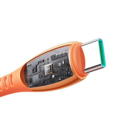 Câble de Données et de Charge USB-C - USB-C Joyroom S-A59 Vibrant, 60W, 1.2m, Orange