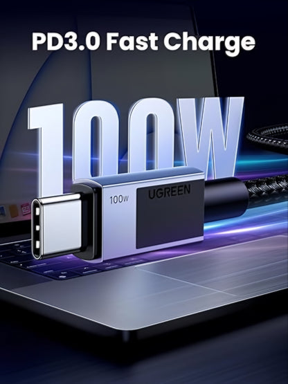 USB-C Daten- und Ladekabel - USB-C UGREEN L512, 100W, 2m, Grau