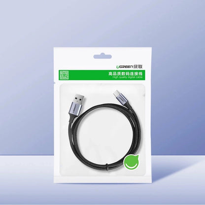 USB-A - USB-C Data- en Oplaadkabel UGREEN US288, 18W, 1.5m, Zwart