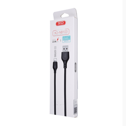 Câble de Données et de Charge USB-A - microUSB XO Design NB103, 18W, 1m, Blanc