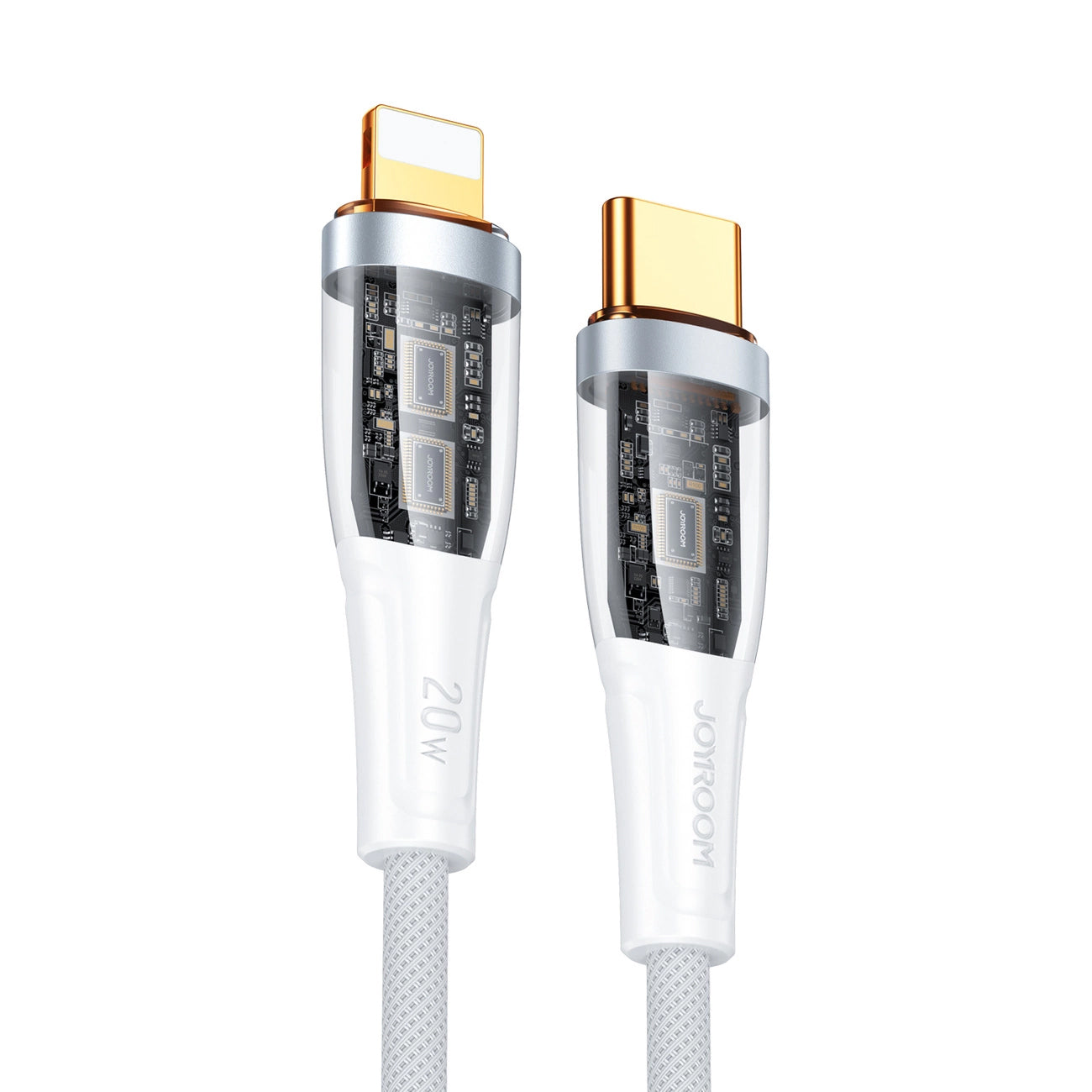 USB-C - Lightning Data- en Oplaadkabel Joyroom S-CL020A3, 20W, 1,2m, Wit