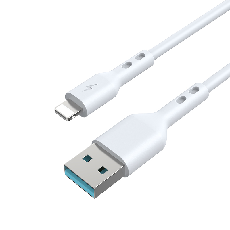 USB-A - Lightning Data- en Oplaadkabel BWOO BO-X172L-2M, 15W, 2m, Wit