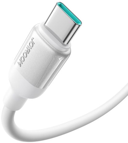 USB-C Data- en Oplaadkabel - USB-C Joyroom S-A62 Lively, 60W, 1,2m, Wit