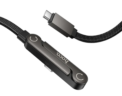 Daten- und Ladekabel USB-C - USB-C HOCO U150 Exquisite, 60W, 1,2m, Schwarz