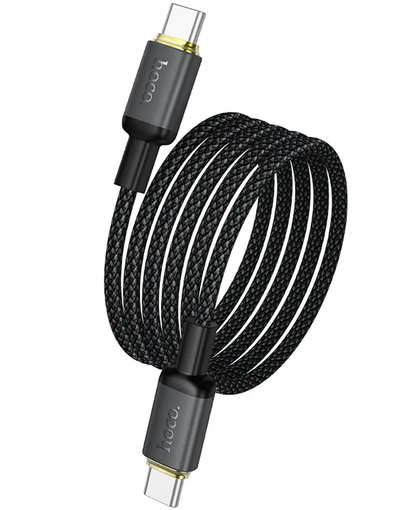 Daten- und Ladekabel USB-C - USB-C HOCO X128 Benefit, 60W, 1m, Schwarz