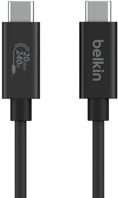 Daten- und Ladekabel USB-C - USB-C Belkin Connect, 240W, 2m, Schwarz INZ004bt2MBK