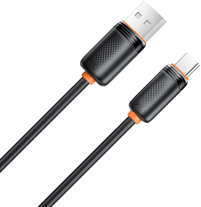 Daten- und Ladekabel USB-A - USB-C XO Design NB302, 18W, 1m, Schwarz