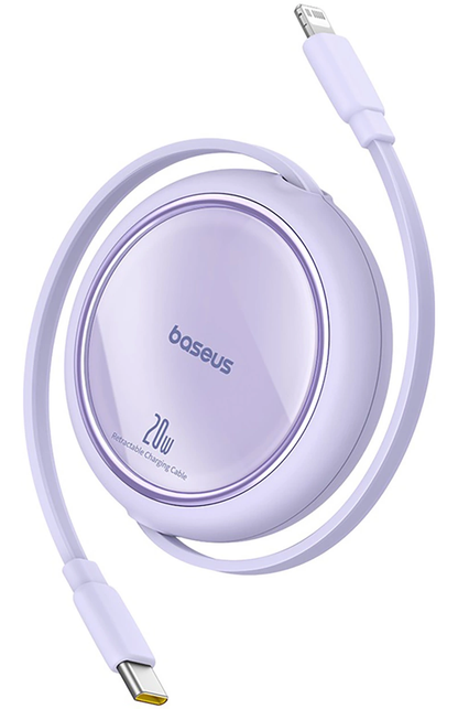 Daten- und Ladekabel USB-C - Lightning Baseus Free2Pull Mini Retractable, 20W, Lila P10364501511-00