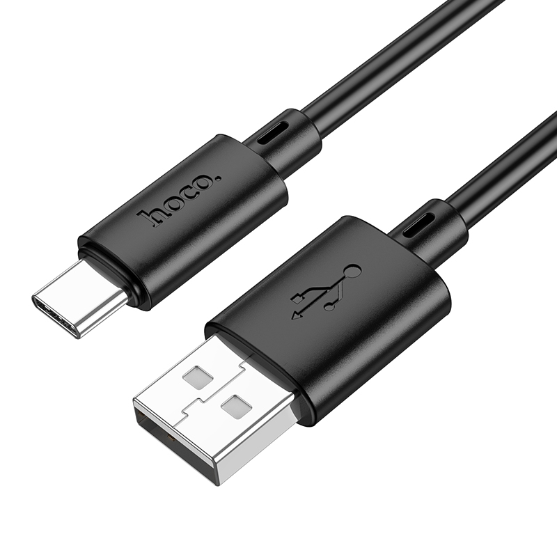 Câble de données et de charge USB-A - USB-C HOCO X88, 18W, 2m, Noir