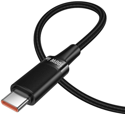 Câble de données et de charge USB-C - USB-C HOCO U153 Extreme, 100W, 1,2m, Noir