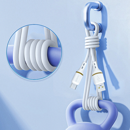 USB-A - Lightning Dudao L25L Gegevens- en Oplaadkabel, 30W, 1m, Wit