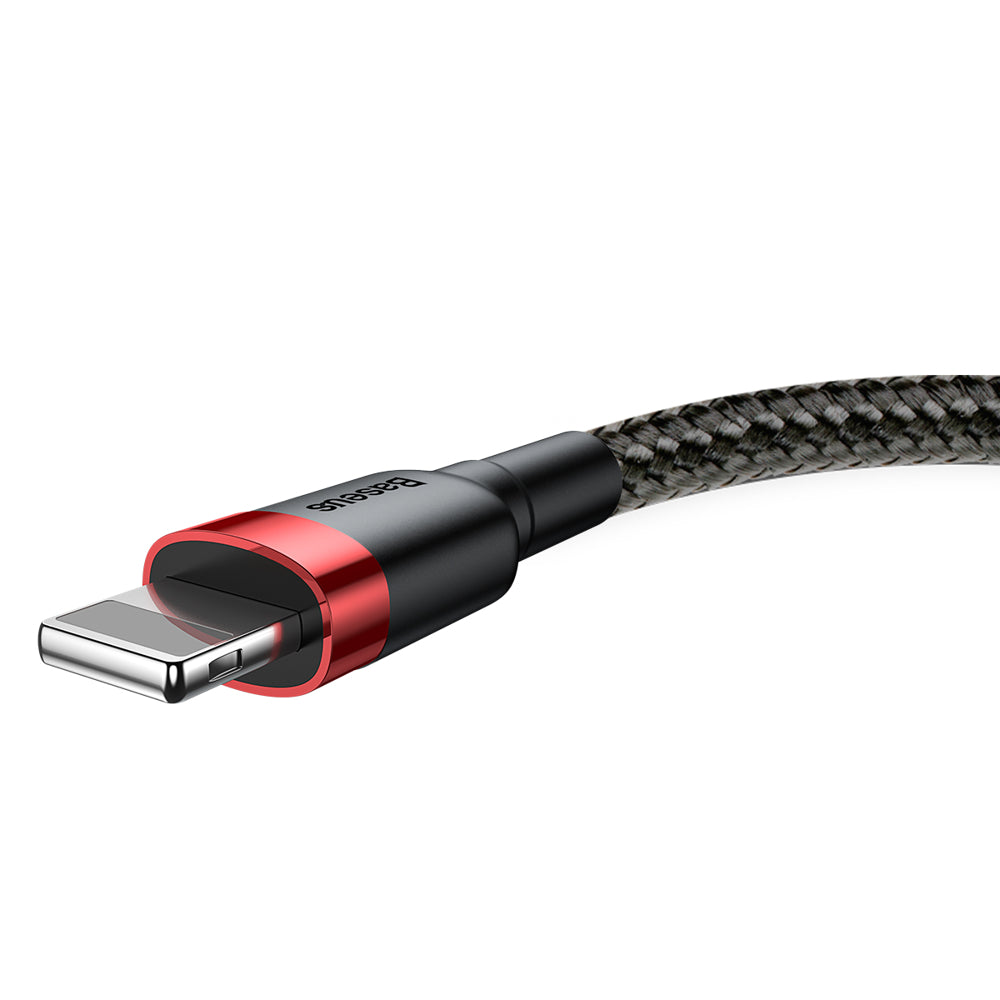 Gegevens- en oplaadkabel USB-A - Lightning Baseus Cafule, 18W, 2m, Rood CALKLF-C19