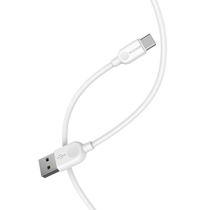 Gegevens- en oplaadkabel USB-A - USB-C Borofone BX14 LinkJet BX14, 18W, 2m, Wit