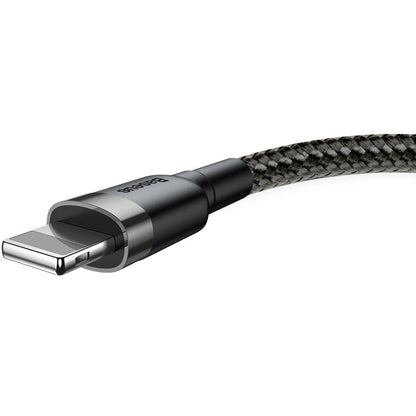 Gegevens- en oplaadkabel USB-A - Lightning Baseus Cafule, 18W, 0,5m, Grijs CALKLF-AG1 