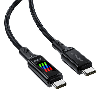 USB-C Daten- und Ladekabel - USB-C Acefast C7-03, 100W, 1,2m, Schwarz