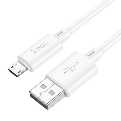 HOCO X88 USB-A - microUSB data- en oplaadkabel, 18W, 1m, Wit 