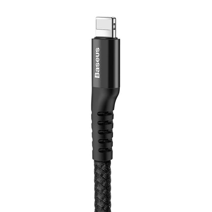 Gegevens- en oplaadkabel USB-A - Lightning Baseus Visoogveer, 18W, 1m, Zwart CALSR-01 CALSR-01