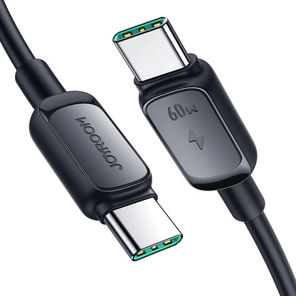 USB-C - USB-C Data- en Oplaadkabel Joyroom A14, 60W, 1.2m, Zwart