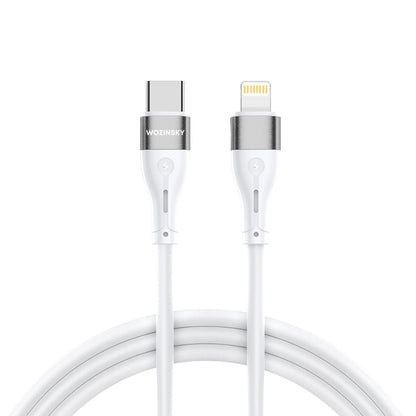 Data- en Oplaadkabel USB-C - Lightning WZK WSTCL1, 27W, 1m, Wit