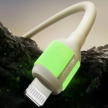 Câble de Données et de Charge USB-A - Lightning Joyroom S-A53, 18W, 1.2m, Beige