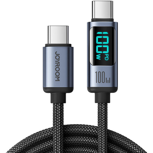 USB-C Daten- und Ladekabel - USB-C Joyroom S-A16 Prism Display, 100W, 1.2m, Schwarz